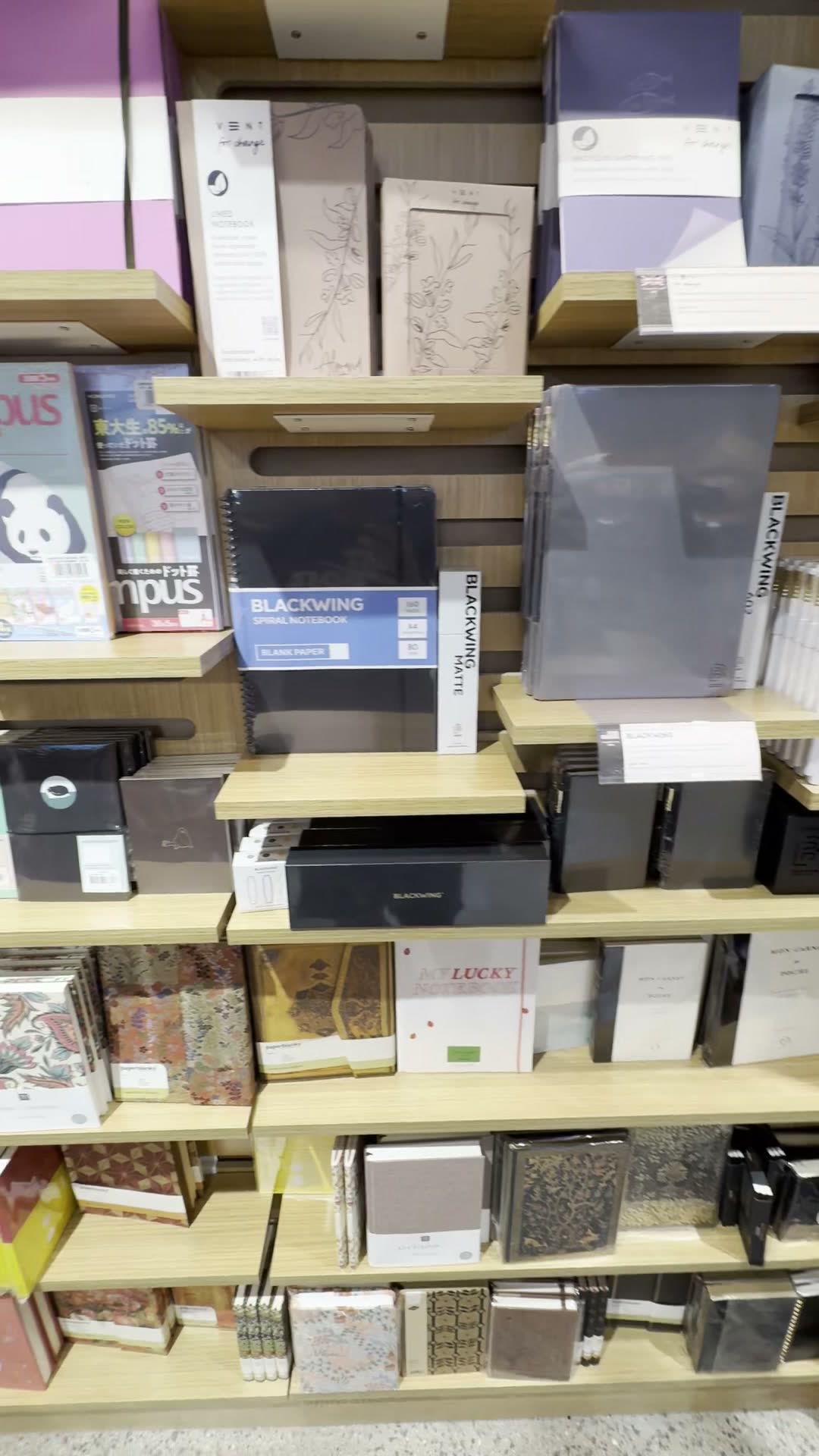 Blackwing pencils and notebooks, Japanese Campus notebooks, and other stationery