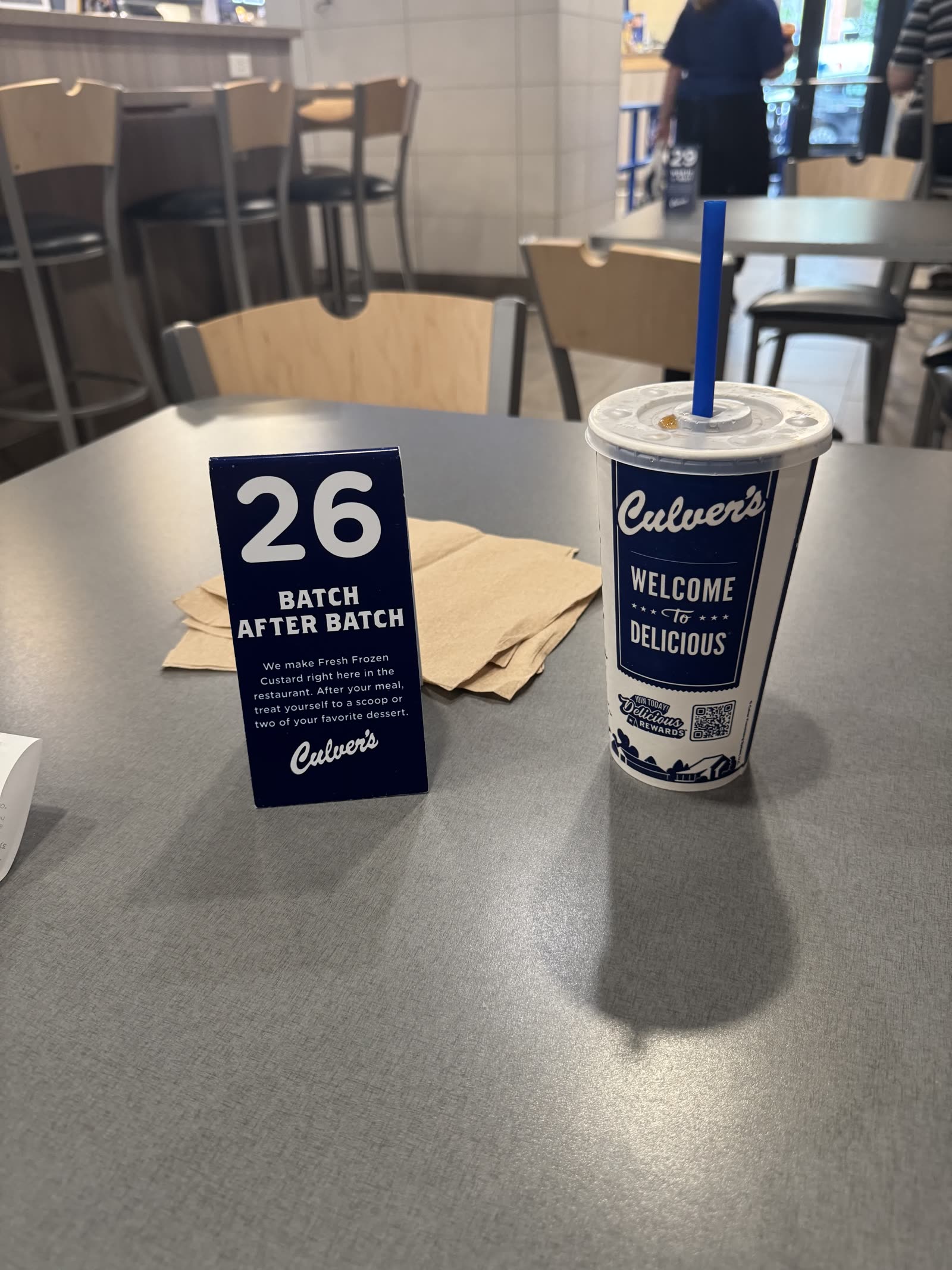 Table number 26 with a 